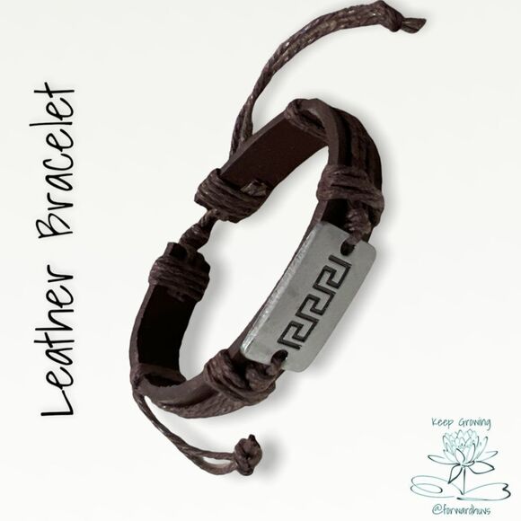 NWOT | Leather Bracelet | Adjustable - Picture 1 of 8